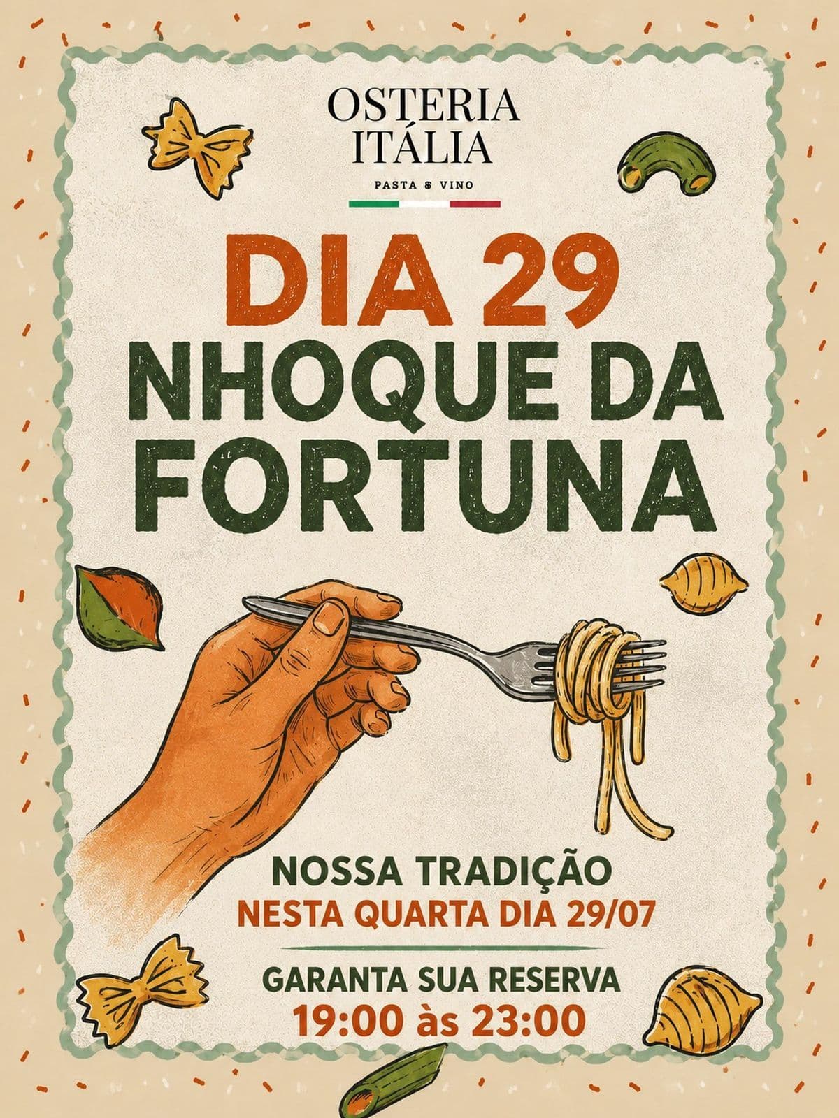Osteria Itália | Restaurante Italiano em SJC