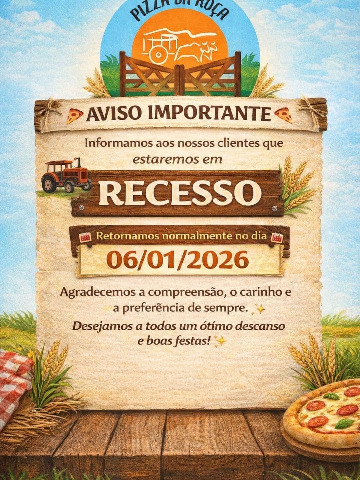 Pizza da roça