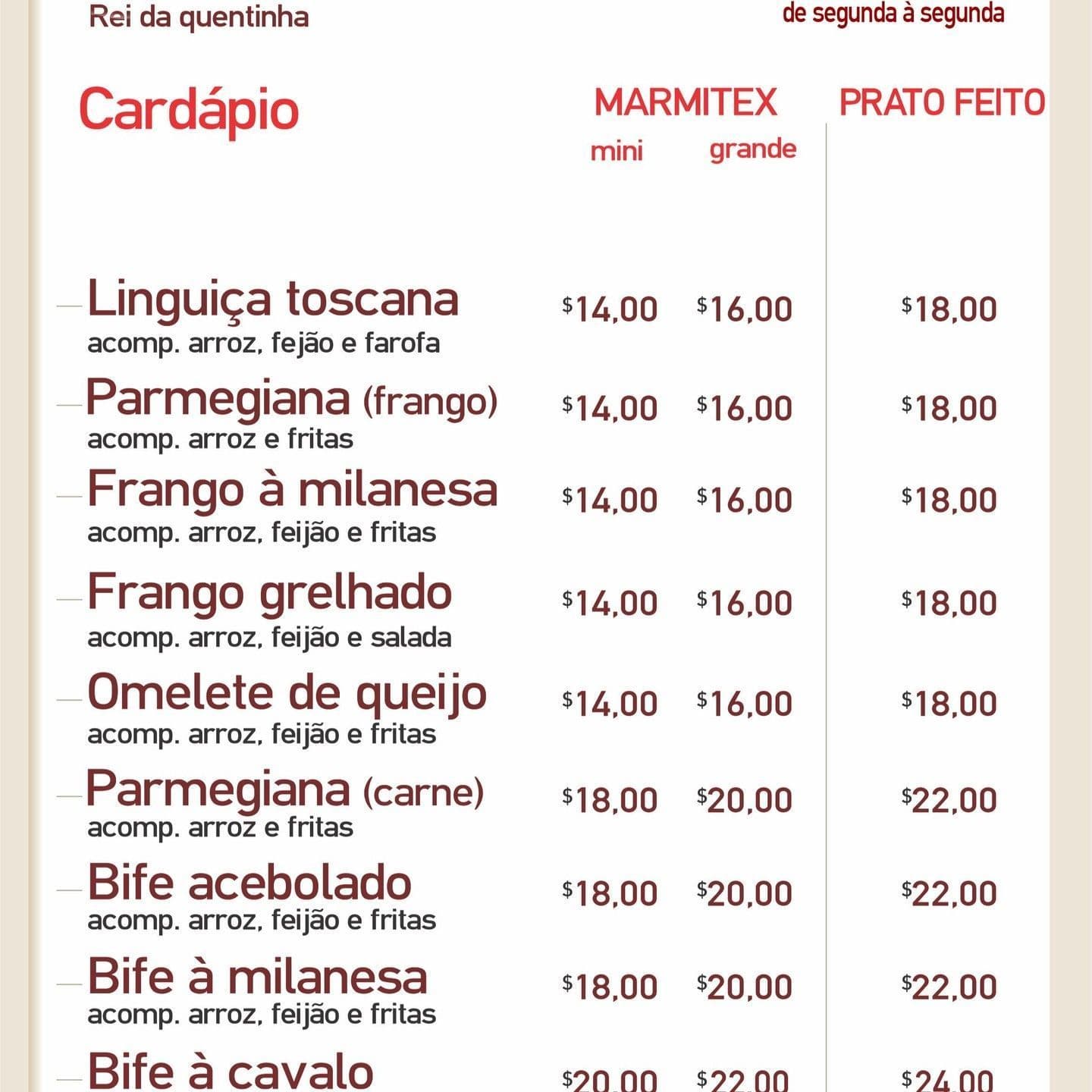 Restaurante Rei da Quentinha